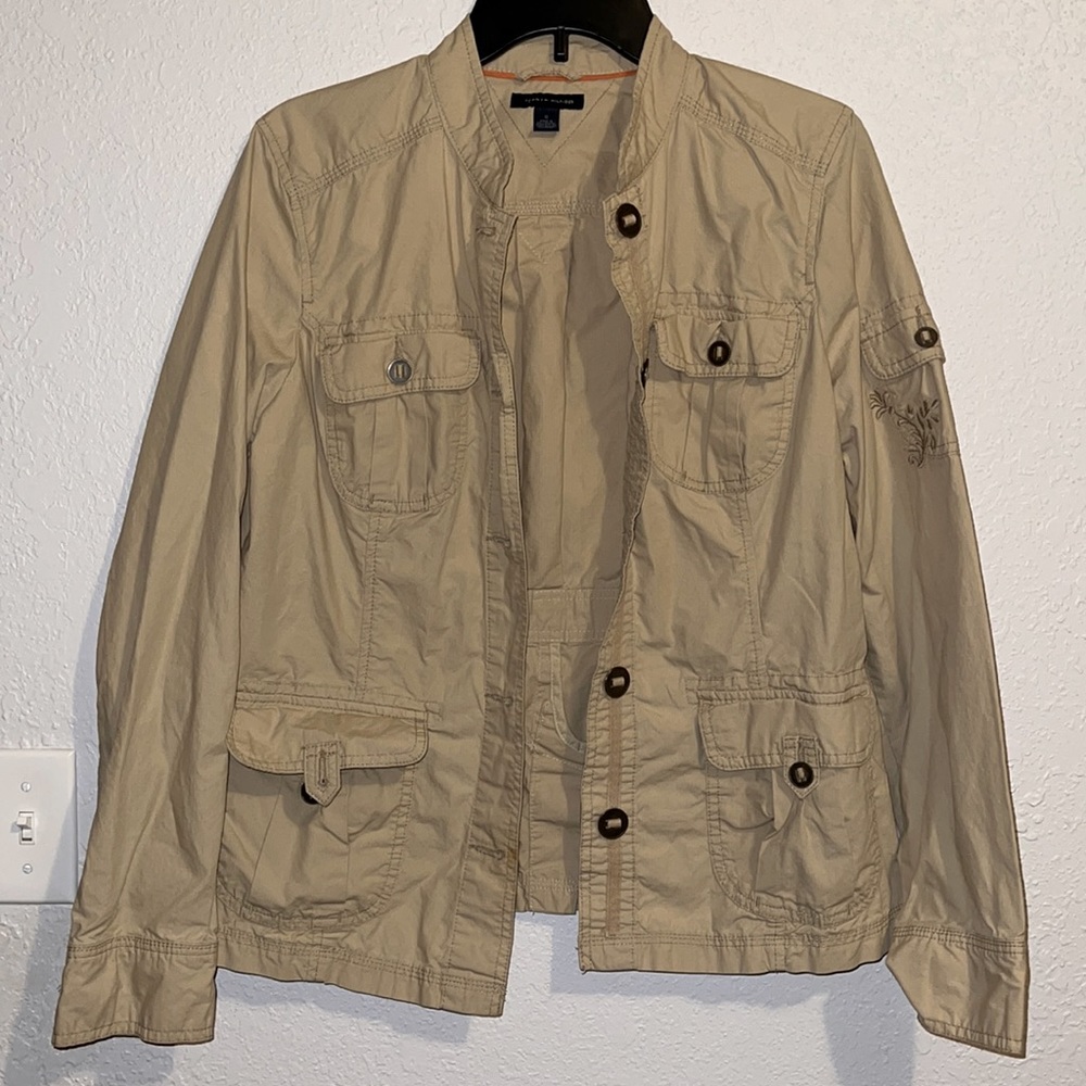 Tommy Hilfigure Tan Jacket. Size 12.